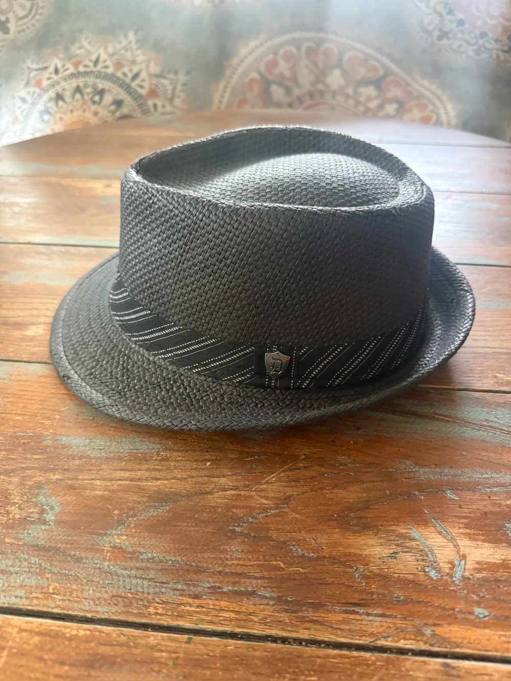 Dorfman Pacific Stingy Brim Toyo Straw Fedora Hat size large